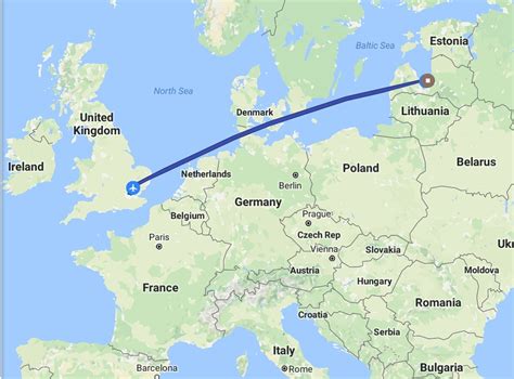 Distance from Riga to Tallinn